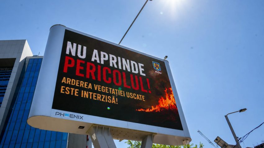 IGSU: Campania Națională „Nu aprinde pericolul! Arderea vegetației uscate este interzisă!”