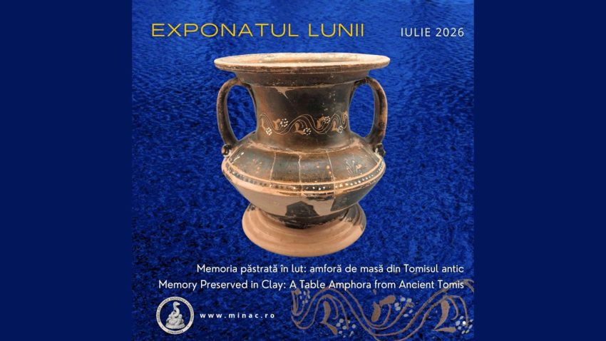 MINAC: Amforă de masă din Tomisul antic, exponatul lunii iulie
