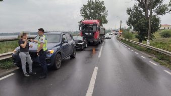 TULCEA: Accident rutier pe DN 22, în localitatea Mineri. O persoană a ajuns la spital
