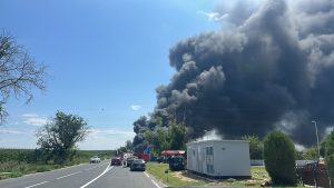 IPJ Constanța, despre accidentul de la Hârșova, în urma căruia a luat foc o cisternă încărcată cu benzină