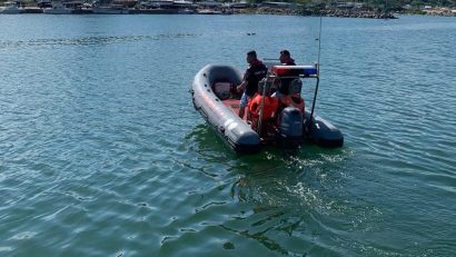 UPDATE: Persoanele dispărute cu barca gonflabilă pe Lacul Techirghiol au revenit la mal