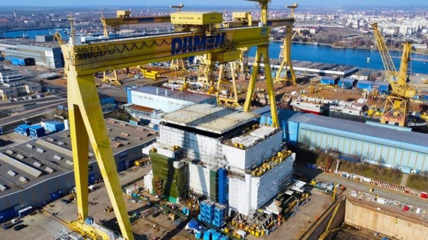MANGALIA: Șantierul Naval Damen, aflat în procedură de faliment, este scos din nou la licitație