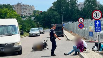 CONSTANȚA: Un echipaj de jandarmi a ajutat victima unui accident rutier produs pe bulevardul Tomis