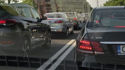 Trafic îngreunat pe A4 și DN39, în urma unor evenimente rutiere