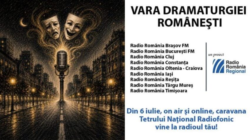 A doua ediție a Caravanei Teatrului Radiofonic, din 6 iulie la Radio România Regional