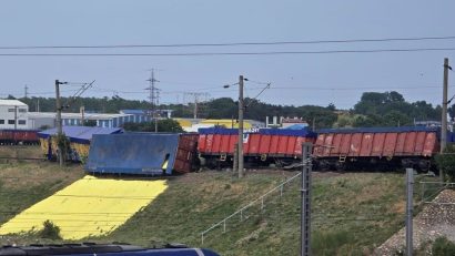 CONSTANȚA: Accident feroviar în zona CF Palas, pe o linie de marfă