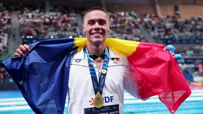David Popovici, din nou campion european la 100 de metri liber