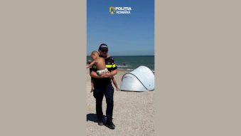 Un copil de 5 ani dispărut de pe o plajă din Năvodari, găsit de polițiști