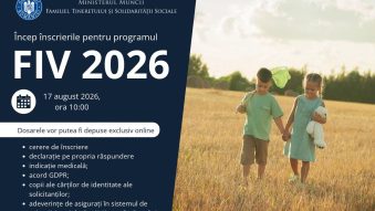 MMFTSS: Înscrierile în Programul FIV pentru creșterea natalității încep luni
