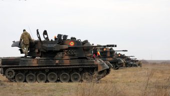 În poligonul Capu Midia au loc trageri reale cu sistemul antiaerian Gepard