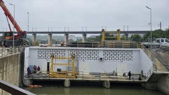 A fost reabilitat barajul stăvilar de la Cernavodă, care asigură navigația în siguranță pe Canalul Dunăre – Marea Neagră