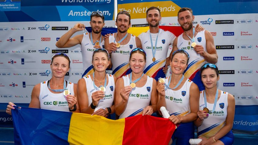 Al treilea AUR pentru România și o performanță istorică, la CM de canotaj de la Amsterdam