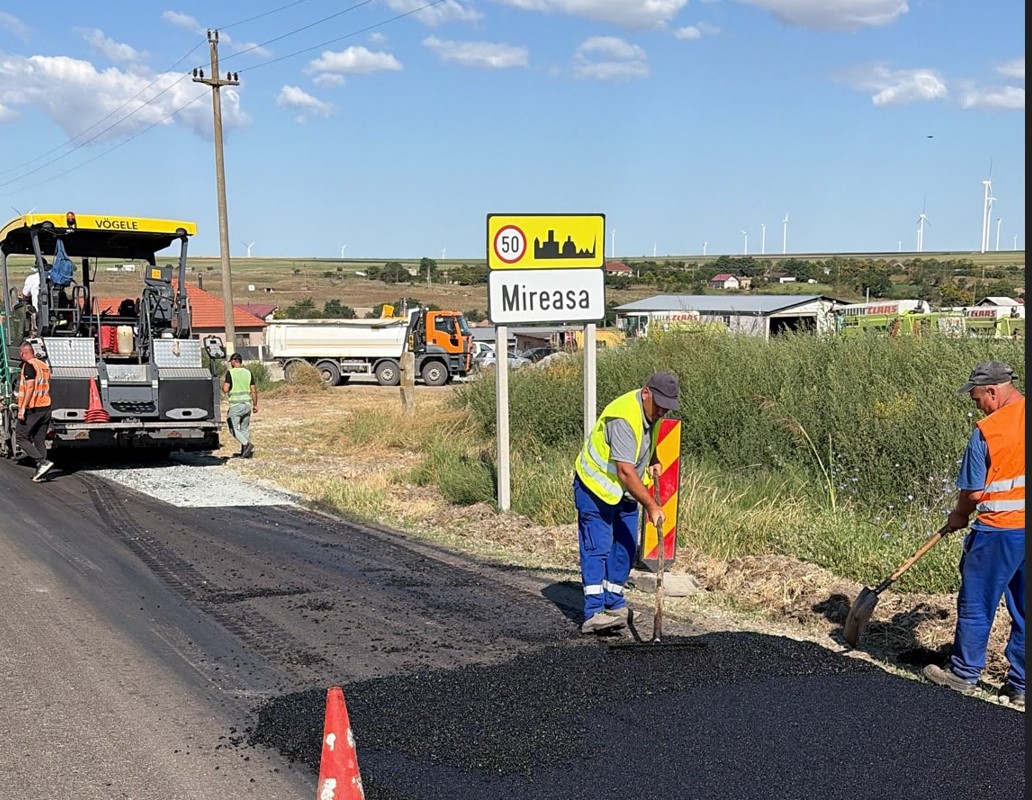 В Констанце завершены работы по асфальтированию участка дороги Таргушор — Миреаса