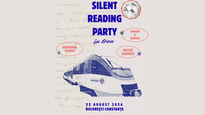 Premieră națională: Silent Reading Party într-un tren, organizat de Fundația Cărturești sub umbrela Mișcării pentru lectură
