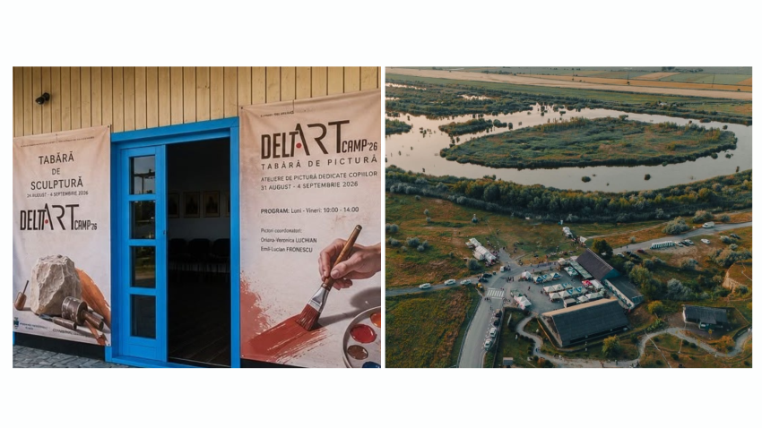 TULCEA: A început DeltArt Camp – sculptori din cinci județe sunt prezenți, iar copiii au parte de ateliere gratuite de pictură