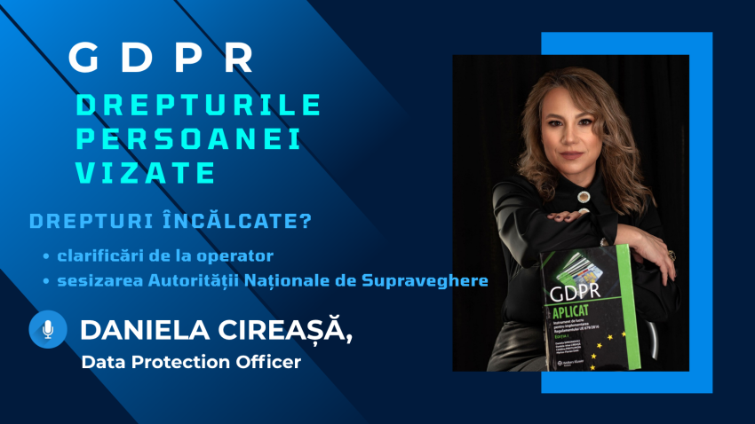 GDPR: În cazul încălcării drepturilor, puteți sesiza Autoritatea Națională de Supraveghere a Prelucrării Datelor cu Caracter Personal