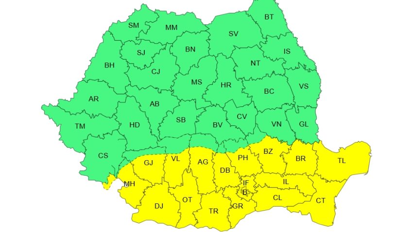 Dobrogea și litoralul, sub Cod Galben de caniculă și disconfort termic