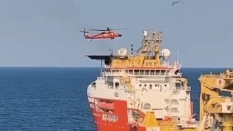 O nouă misiune de evacuare medicală cu elicopterul Black Hawk din zona Neptun Deep