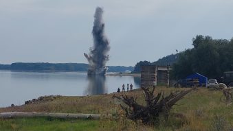 Militarii au reluat intervenția pe Dunăre, pentru creșterea debitului de apă către Centrala de la Cernavodă