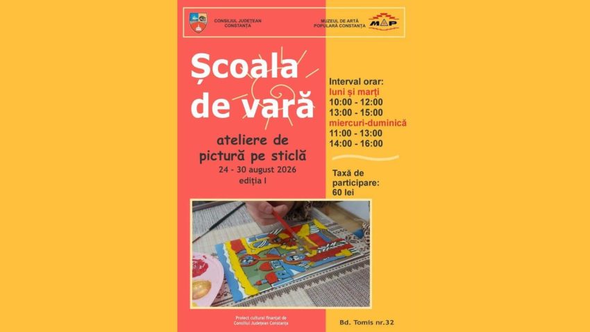 Muzeul de Artă Populară Constanța organizează ateliere de pictat icoane pe sticlă
