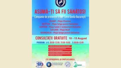 Cea de-a VI-a ediție a campaniei “Asumă-ți să fii sănătos” începe în stațiunile din sudul litoralului
