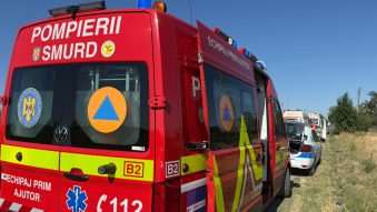 Județul CONSTANȚA: Accident rutier cu trei autoturisme, la ieșire din localitatea Sinoe