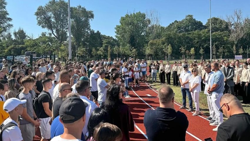 Singura pistă de atletism funcțională din Constanța, inaugurată la Palatul Copiilor