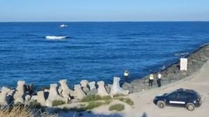 CONSTANȚA: Încă un fragment de dronă recuperat din mare