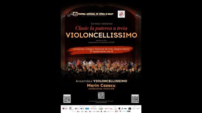 Turneul național „Clasic la puterea a treia – VIOLONCELLISSIMO” are loc în perioada septembrie-noiembrie. Pe 27 septembrie va ajunge la Constanța