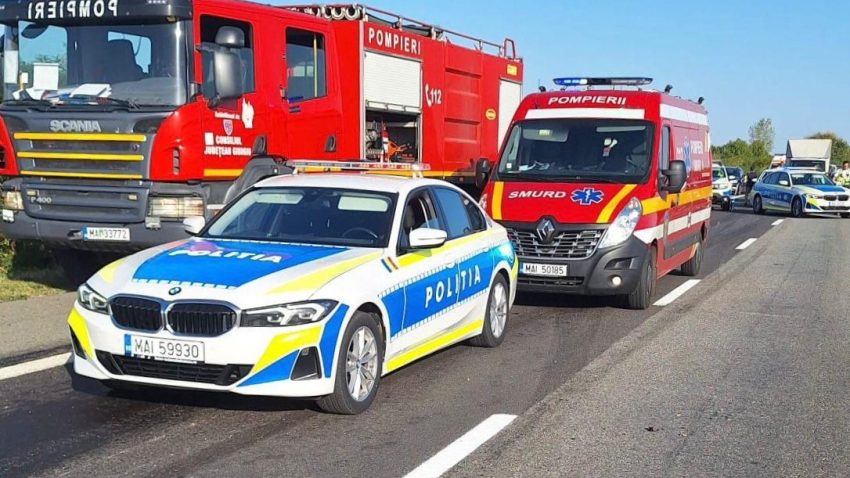 Accident rutier pe autostrada A4, în apropiere de localitatea Cumpăna