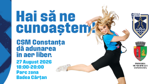 CSM Constanța te invită la sport și mișcare