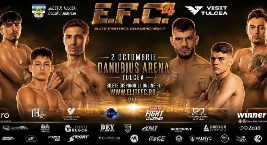 A patra ediție „Elite Fighting Championship” vine la Tulcea