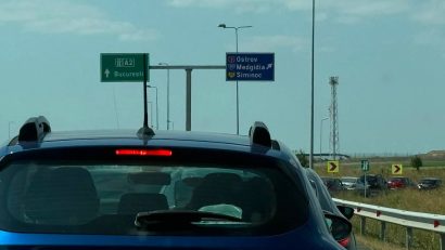Tamponare cu 6 mașini implicate pe autostrada A2, spre București. Se circulă deviat