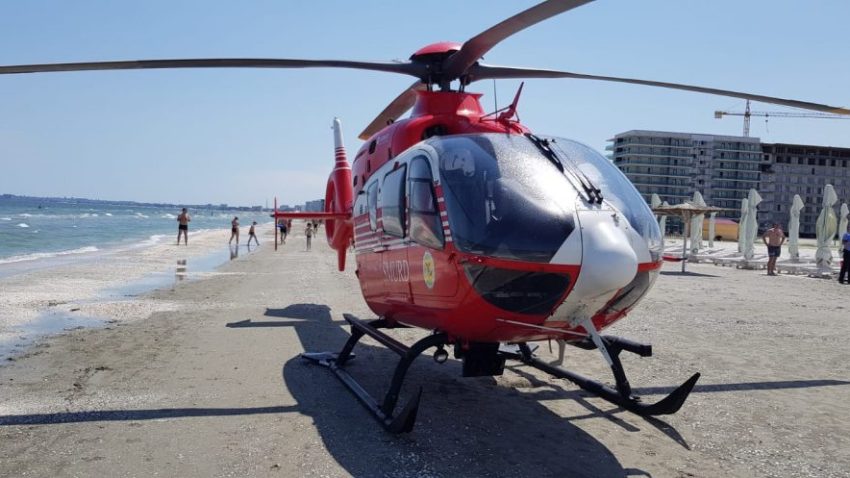Bărbat înecat la Eforie Nord, decedat în elicopterul SMURD