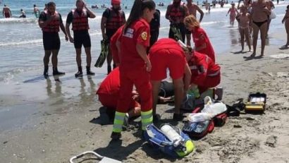 MAMAIA NORD: Persoană scoasă inconștientă din mare, resuscitată fără succes
