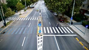 CONSTANȚA: Două treceri de pietoni au fost reamenajate pe strada Dezrobirii