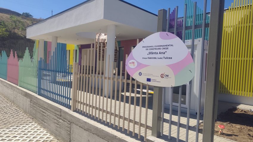 FOTO | ISACCEA: Au fost finalizate lucrările la noua creșă din localitate