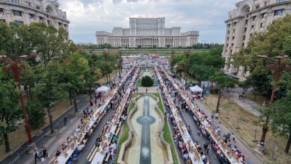 Record mondial: 20.000 de oameni la evenimentul caritabil „Masa care unește” din centrul Capitalei