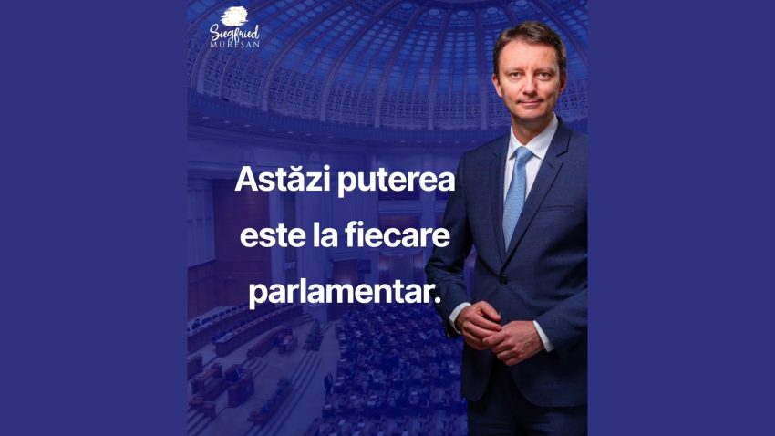 Mureșan – mesaj înainte de votul din Parlament: Astăzi puterea este la fiecare parlamentar