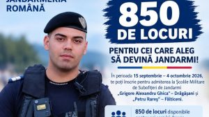 Vrei o carieră militară? 850 de locuri disponibile la Școlile Militare de Subofițeri de Jandarmi