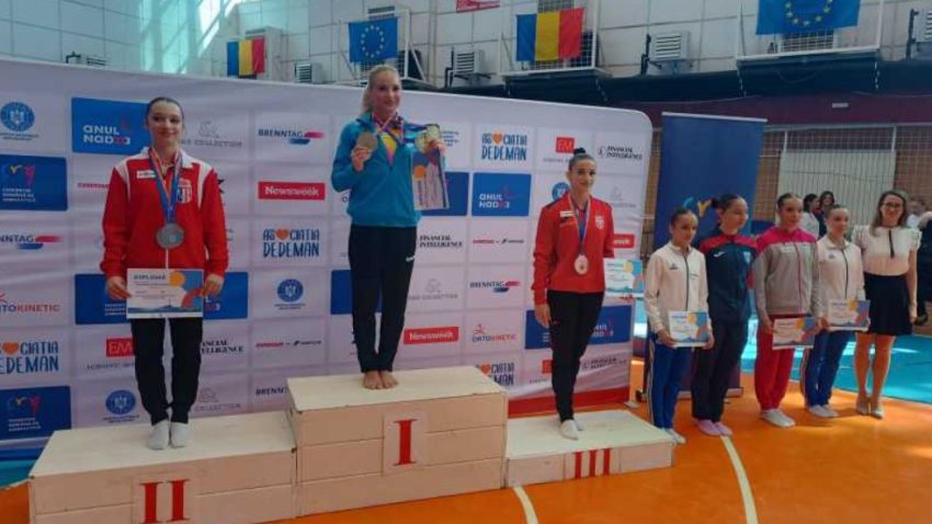 Gimnastică artistică: Sabrina-Alexia Maneca-Voinea, trei victorii în finalele pe aparate la Naționale