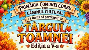 Sărbătoare și roade bogate la CORBU: Primăria dă startul celei de-a V-a ediții a „Târgului toamnei”