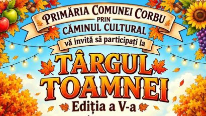 Sărbătoare și roade bogate la CORBU: Primăria dă startul celei de-a V-a ediții a „Târgului toamnei”