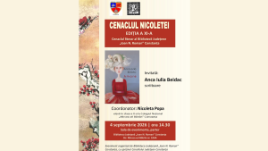 Poeta timișoreană Anca-Iulia Beidac, invitată la Cenaclul Bibliotecii Județene Constanța
