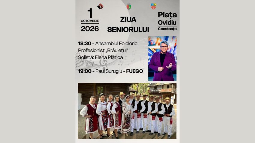 Seniorii Constanței, invitați în Piața Ovidiu pentru o seară dedicată lor