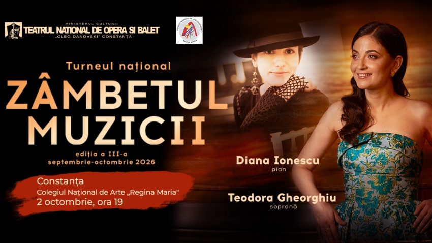 Soprana Teodora Gheorghiu și pianista Diana Ionescu aduc „Zâmbetul Muzicii” la Constanța
