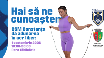 Eveniment organizat de CSM Constanța în Parcul Tăbăcăriei