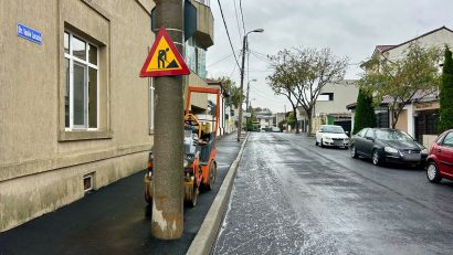 CONSTANȚA: Se asfaltează un tronson al străzii Vasile Lucaciu. Lucrările se vor desfășura cu restricții de trafic rutier