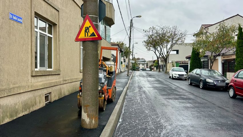 CONSTANȚA: Se asfaltează un tronson al străzii Vasile Lucaciu. Lucrările se vor desfășura cu restricții de trafic rutier
