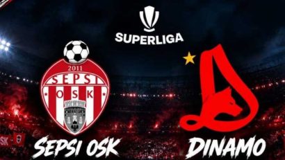 Fotbal: Dinamo și-a consolidat poziția de lider în Superligă, după 2-0 cu Sepsi OSK